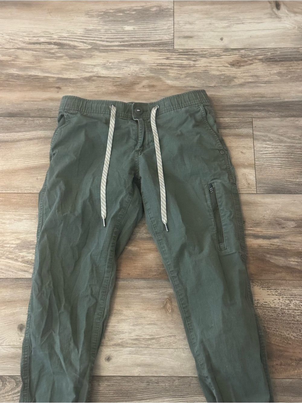 Vuori Ripstop Pants olive green Size XS Tapered Leg - Picture 3 of 11